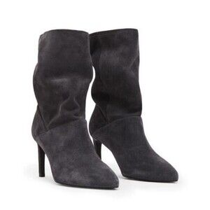 AllSaints Orlana Women's US 10 Heeled Boots Bootie Gray Suede NIB $299